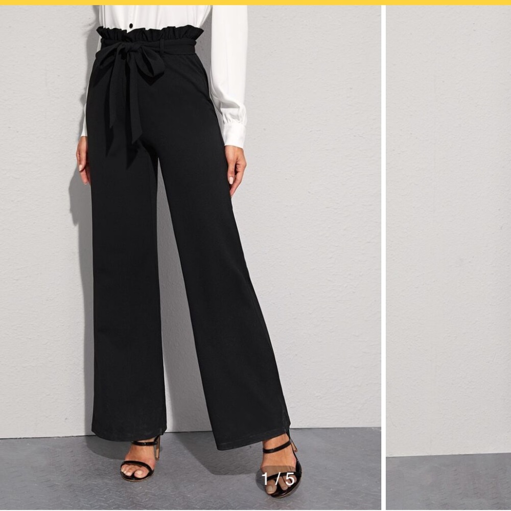 Paper bag dress pants